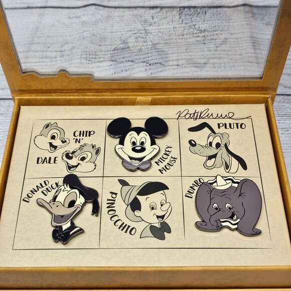 NEW! Disney Niftie Fifties Flashback Disneyland Art Corner LE 150 Box set 5 pins - Picture 4 of 8